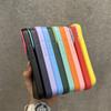 Fashion Lens Collision Color Wrist Strap Cases for iPhone 17 16 15 14 13 12 11 Pro Max Plus 17 Air Matte Silicone Lanyard Cover