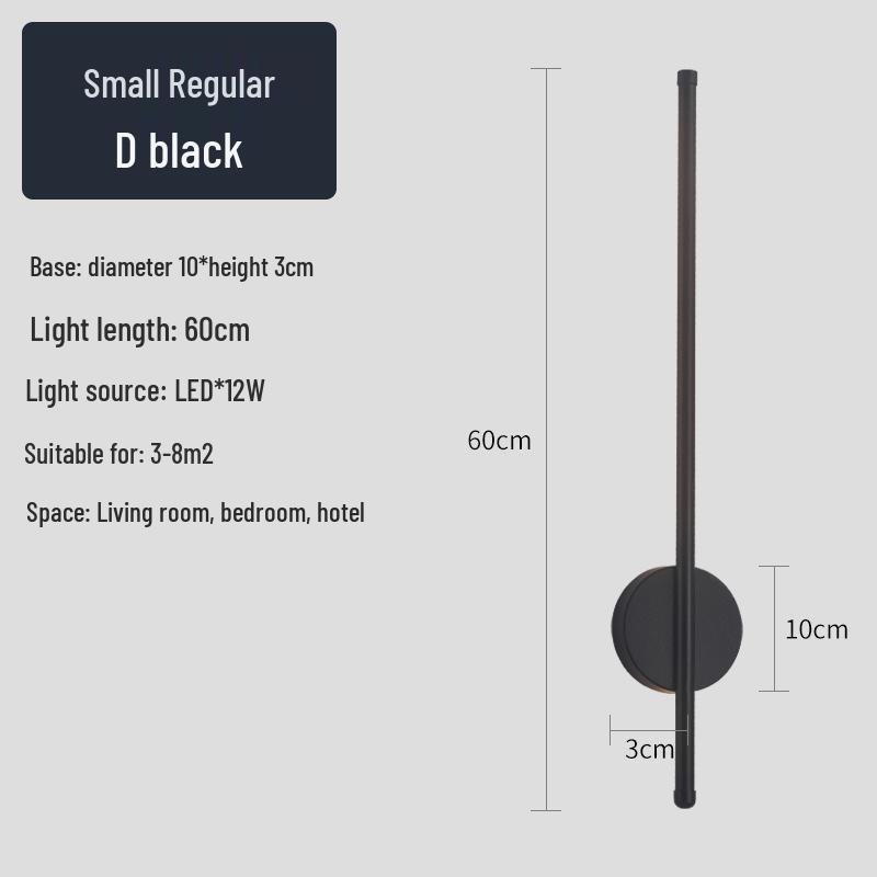 Creative Minimalist LED Wall Light for Hallway, Bedroom, Living Room, Study, and Staircase