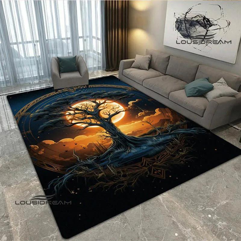 Tree of Life printed carpet kitchen mats Non -slip carpet outdoor carpets area rug bedroom decor pink room decor birthday gift