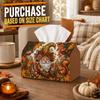 1pc Nordic Myth Scenery Tissue Box - Multi-Functional Napkin Box, Two Sizes Available Made of Durable Polyester, Decorated with Gnome Character Squirr