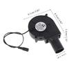 BBQ Blower Fan with 5V USB 12V 5.5x2.1mm Cable Variable Speed Controller for Outdoor Barbecues Fire Bellow