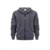 Men's Multi-Pocket Plus Size Cardigan Hoodie - Spring/Autumn Casual Sports Jacket