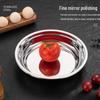 MODX 304 Stainless Steel Round Serving Plates