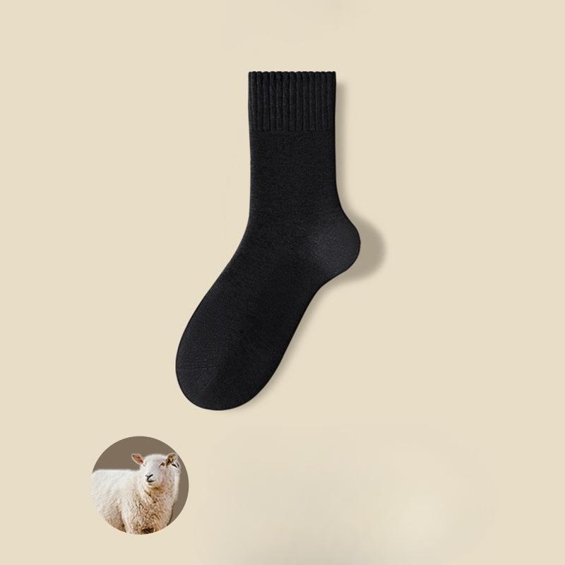 Woolen Socks for Men, Thick and Warm Mid-calf Socks, Elastic Floor Socks That Do Not Pinch The Feet