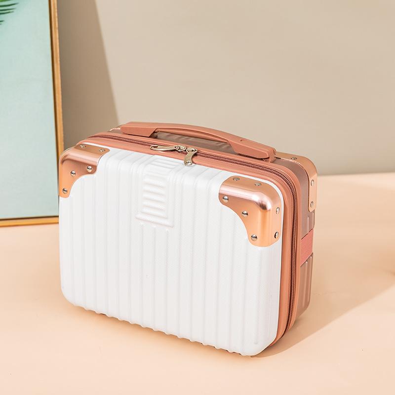 14 inch Mini Luggage Cosmetic Box Hand Waterproof Luggage Organizer Makeup Case Travel Suitcase Light Boarding Case Kids Luggage