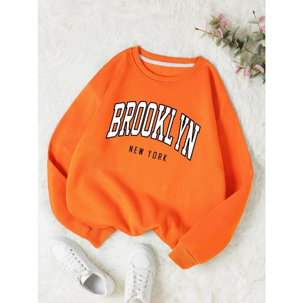 Brooklyn New York Printed Hoodies Women Colorful Clothes Basic Trend Sweatshirt Tops Be Durable Harajuku Hoodie Womens