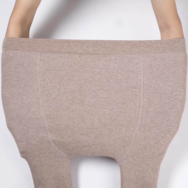 Umstands-Baumwoll-Ringel-Fleece-gefütterte Strumpfhose mit Bauchstütze