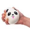 Plush Key Pendant Ultra Soft Anti-fall Adorable Slow Rebound Panda Buns Bag Strap Pendant for Anniversary Gift