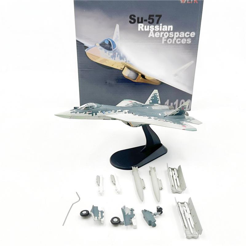 1/100 SU-57 Stealth Fighter Model - Russian Active Duty Version Static Ornament
