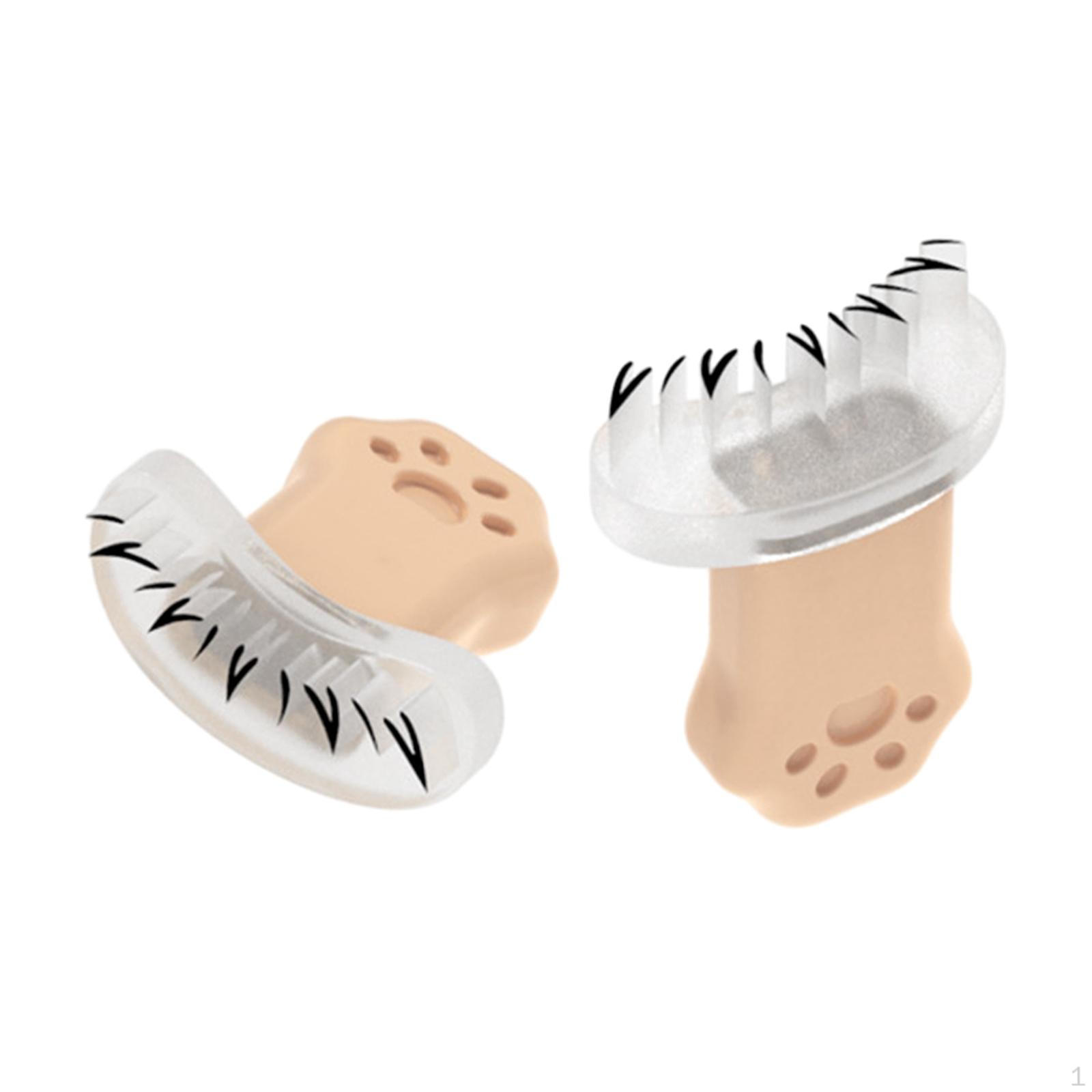 

2 Pieces Eyelashes Prints Lazy Quick Makeup under Eyelash Template Reusable Lower Stamps Skin Color