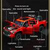 1/24 TOYOTA Tundra TRD Pickup Truck Off-Road Diecast Alloy Miniature Toy Car Model Pull Back Sound Light Collection Gift for Boy