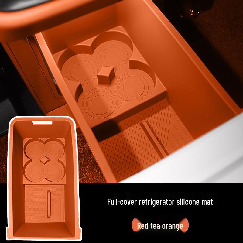 Silicone Anti-Slip Beverage Holder Pad for AITO M7/M8/M9 Car Refrigerators