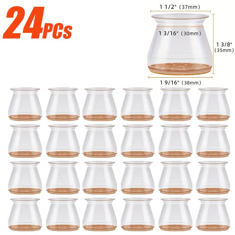 4~32PCs Chair Leg Floor Protectors Rubber Feet Protector Pads Furniture Table Socks Plugs Cover Furniture Feet Reduce Noise
