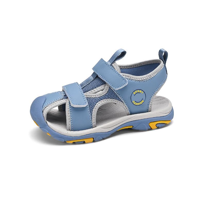 

Детская обувь Повседневная обувь Трендовая обувь Детская трендовая универсальная повседневная мода Обувь с вращающимися пуговицами Детские сандалии для улицы 39 светло-синий