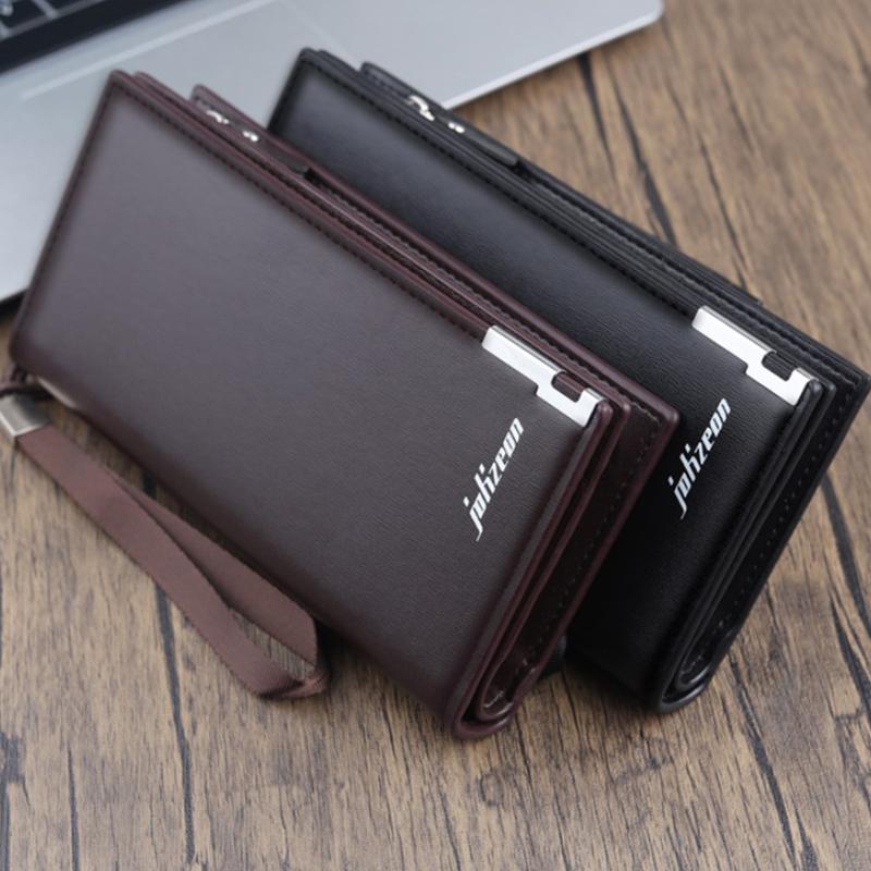 2024 Men Wallets Business Long Zipper Large Capacity Quality Male Purse With Card Holder Multi-Function Wallet For Men
