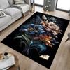 1pc Floral Artwork Carpet Anti Slip Polyester Floor Mat for office.Bedroom