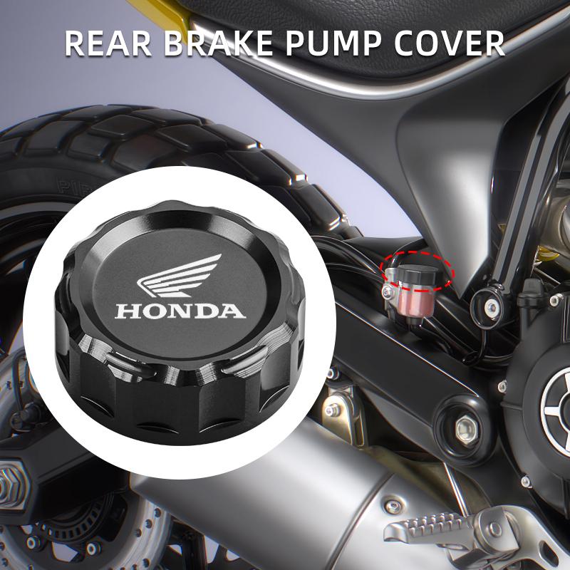 Motorcycle Rear Brake Fluid Reservoir Cover Engine Oil Cap For Honda CBR 125R 954 600 F4i 650F 650R 1000F CBR 600RR 1000RR
