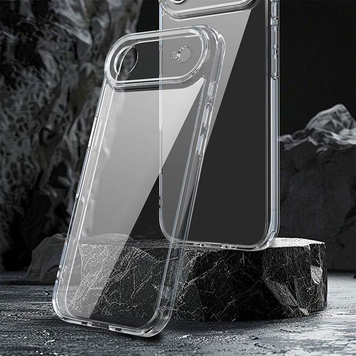 Coque pour iPhone Air - BOOLING - Silicone Antichoc Anti-Rayures Slim Transparent - 2 Verres Trempés
