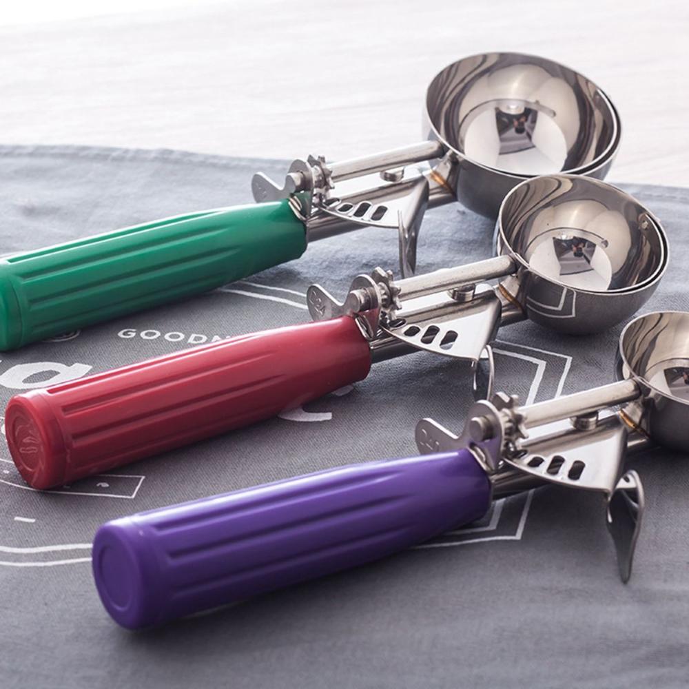 9 Sizes Rice Dough Cookies Fruit Mash Ice Ball  Spoon Food Portioner Cutter Ice Cream Scoop