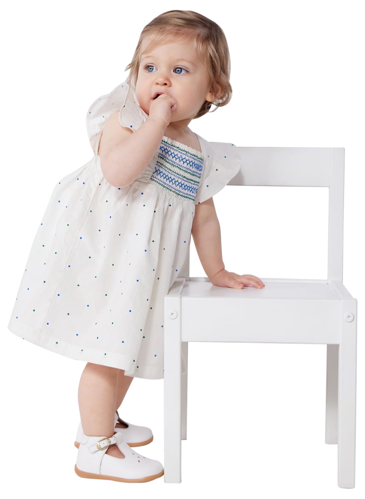 

Платье с оборками и комплект блумеров A0CD5 24 месяца 86см [Petit Bateau] Молочный/разноцветный