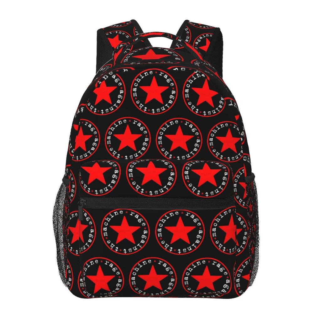 Band Rage Against The Machine Bulls On Parade Mic Backpack Student Boys Girls BookBag School Bag Shoulder Bags for Men Women