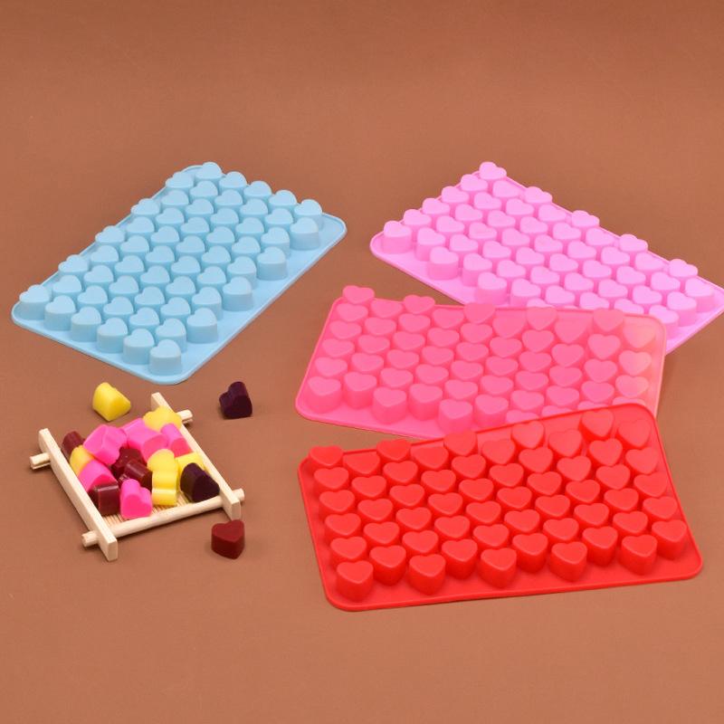 55 Small Heart Shaped Silicone Cake Mold Heart Chocolate Pastry Molds Diy Baking Decoration Kitchen Ice Cube Crystal Epoxy Mould