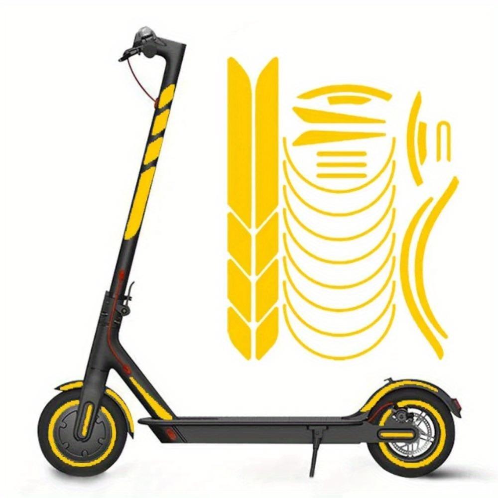 1 Satz Reflektierender Aufkleber Radaufkleber Reflektierendes Reifen-Applikationsband für XIAOMI M365 Pro 1S Nachtsicherheitswarnabdeckung