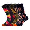 Dark Color Animal Pattern Long  Cotton Socks Casual Colorful Breathable Fashion Spring Socks Women