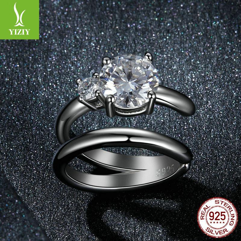 Personalized Double-Layer 50-Point Moissanite Ear Bone Clip Without Ear Piercings, Fashionable And Advanced S925 Sterling Silver Ear Clip