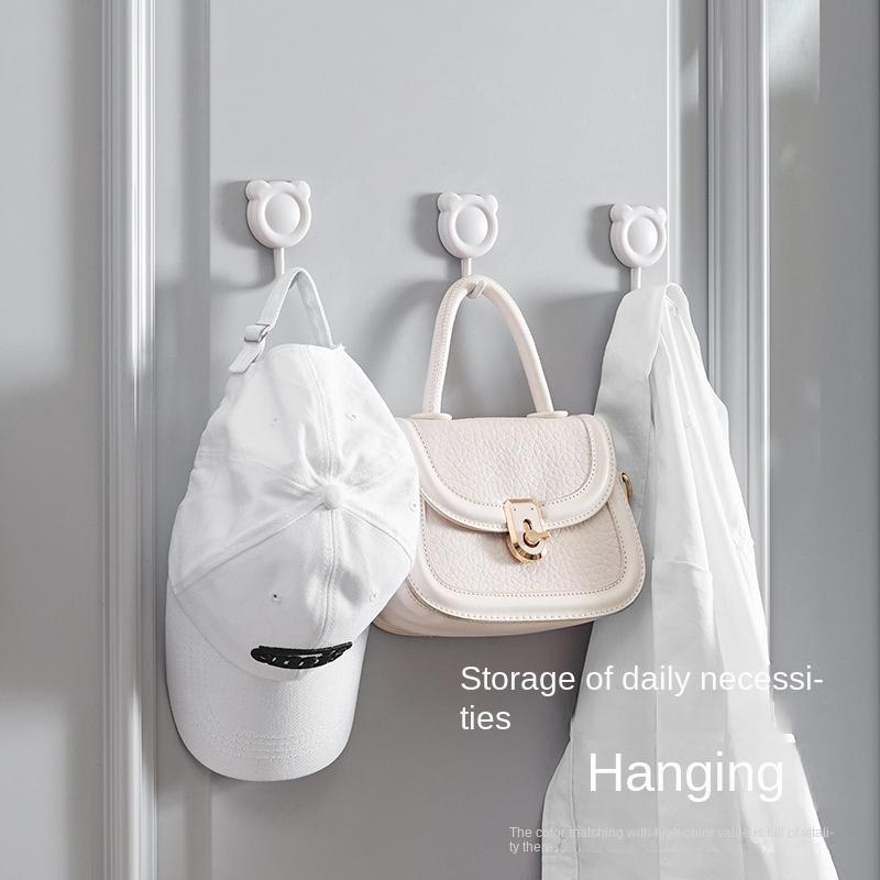 3992 Bathroom Hook Strong Adhesive Punch-free Door Rear Kitchen Bathroom Nail-free Sticking Wall Hook
