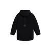 Li Ning Sports Basketball Collection Down Jackets Men's Black Hooded Moderate Quilted Down Jacket AYMS117-1