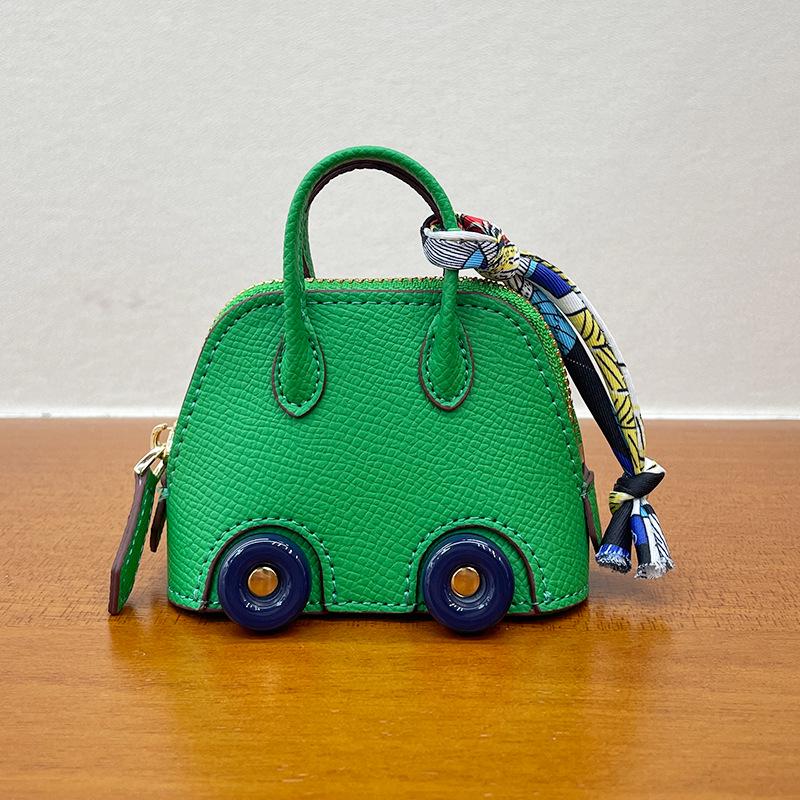 Mini Wheel Shell Bag Charm: Cute Coin Purse & Earphone Accessory - New Bowling Bag Charm