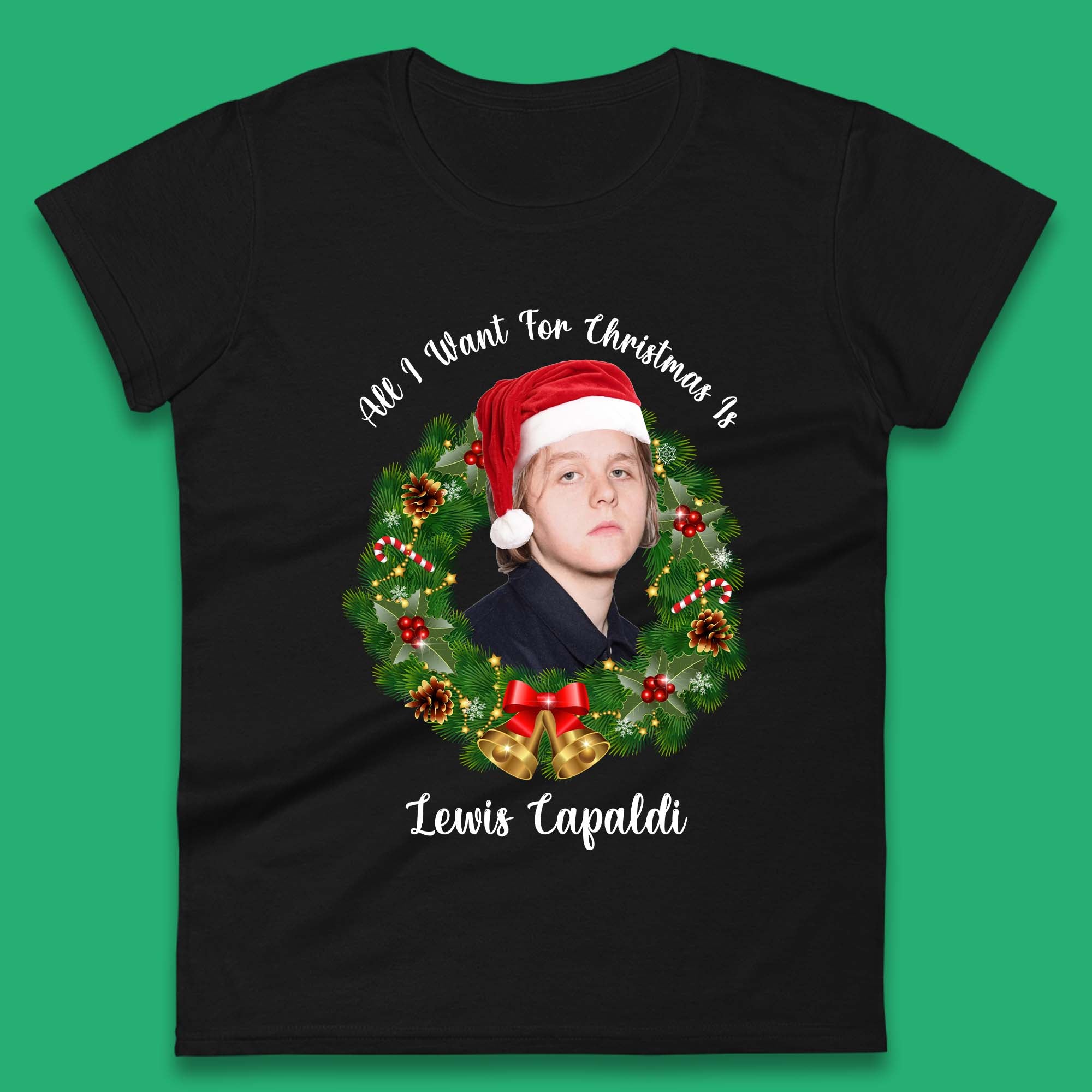 Lewis Capaldi Christmas Womens T-Shirt Mens Tops Tees Unisex S
