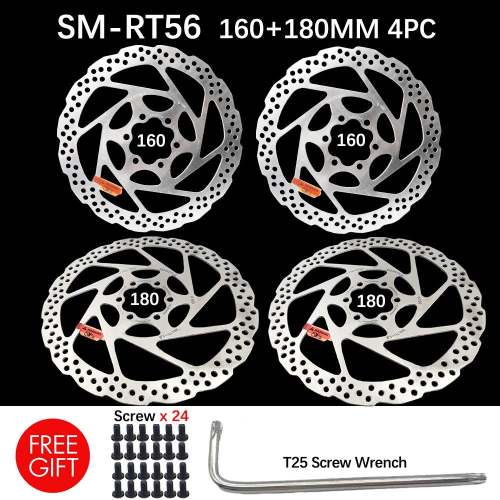 DEORE SM RT56 160MM 180MM 6-bolt brake rotor, suitable for mountain bike disc brake rotor bicycle parts