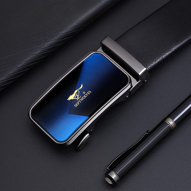 Belts for Men's Business Automatic Buckle Belts Cowhide Belts Gift Belts