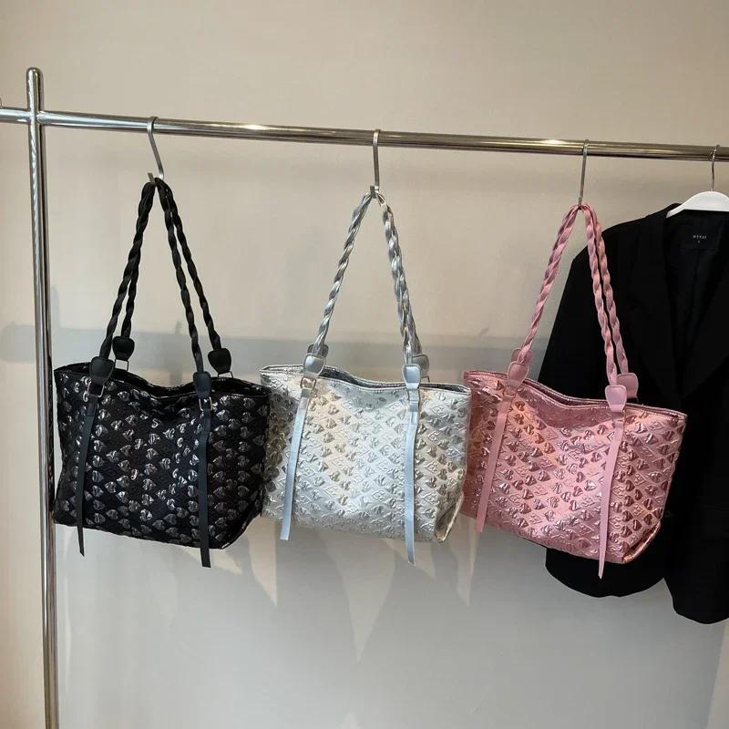 Neue Nischendesign Mode Damenhandtasche Vintage-Trend große Kapazität Tragetasche Umhängetasche