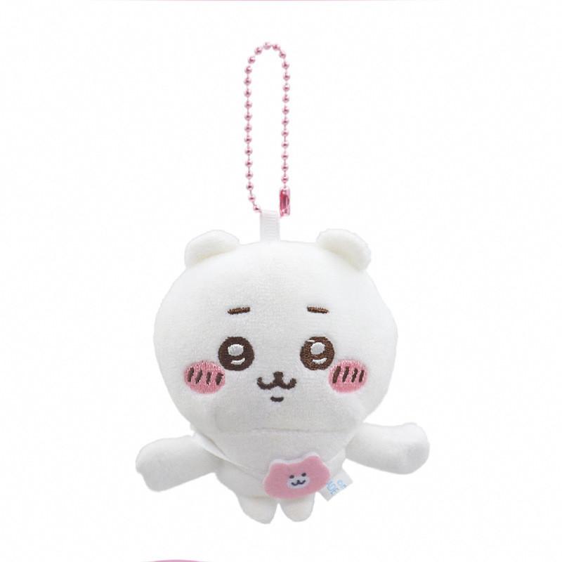 Adorable Self-deprecating Bear Plush Ornament Ultra Soft Short Plush 10cm Animal Figure