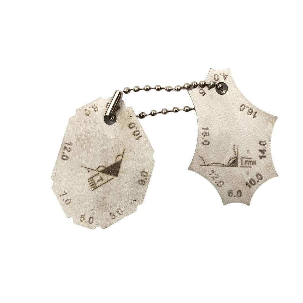 

Сварочный калибр, карманный калибр, линейка для проверки сварных швов, 2 шт. 2pcs