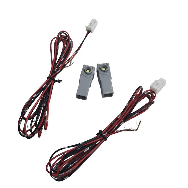 2Pcs LED Foot Lamp With Wire For Toyota Mazda Subaru Yaris Camry Corolla Interior Light Foot Light Illuminator Connector