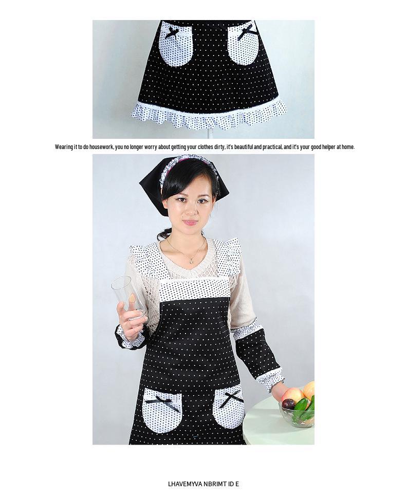 Korean Style Lace Apron - Fashionable, Oil & Stain-Proof Women's Kitchen Waist Apron