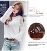 Plus Size Women's Genuine Cowhide Leather Belt - Casual and Versatile.
