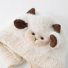 Fashion Cute Cartoon Sheep Beanie Bonnet Windproof Double Pompom Knitted Hat Warm Cold Proof Pullover Hat Winter