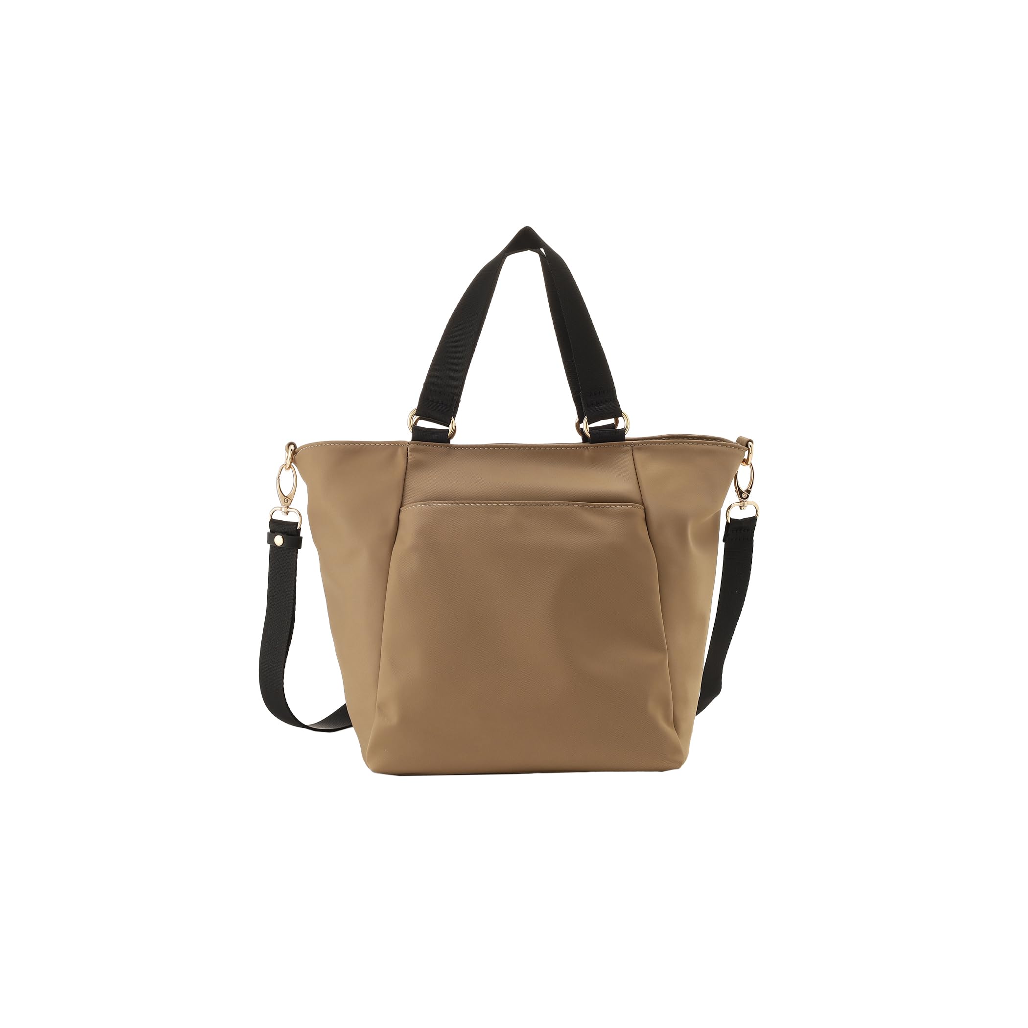 

Afternoon Tea Living Shoulder Bag HD53 2-Way Twill Nylon Tote Bag, Brown