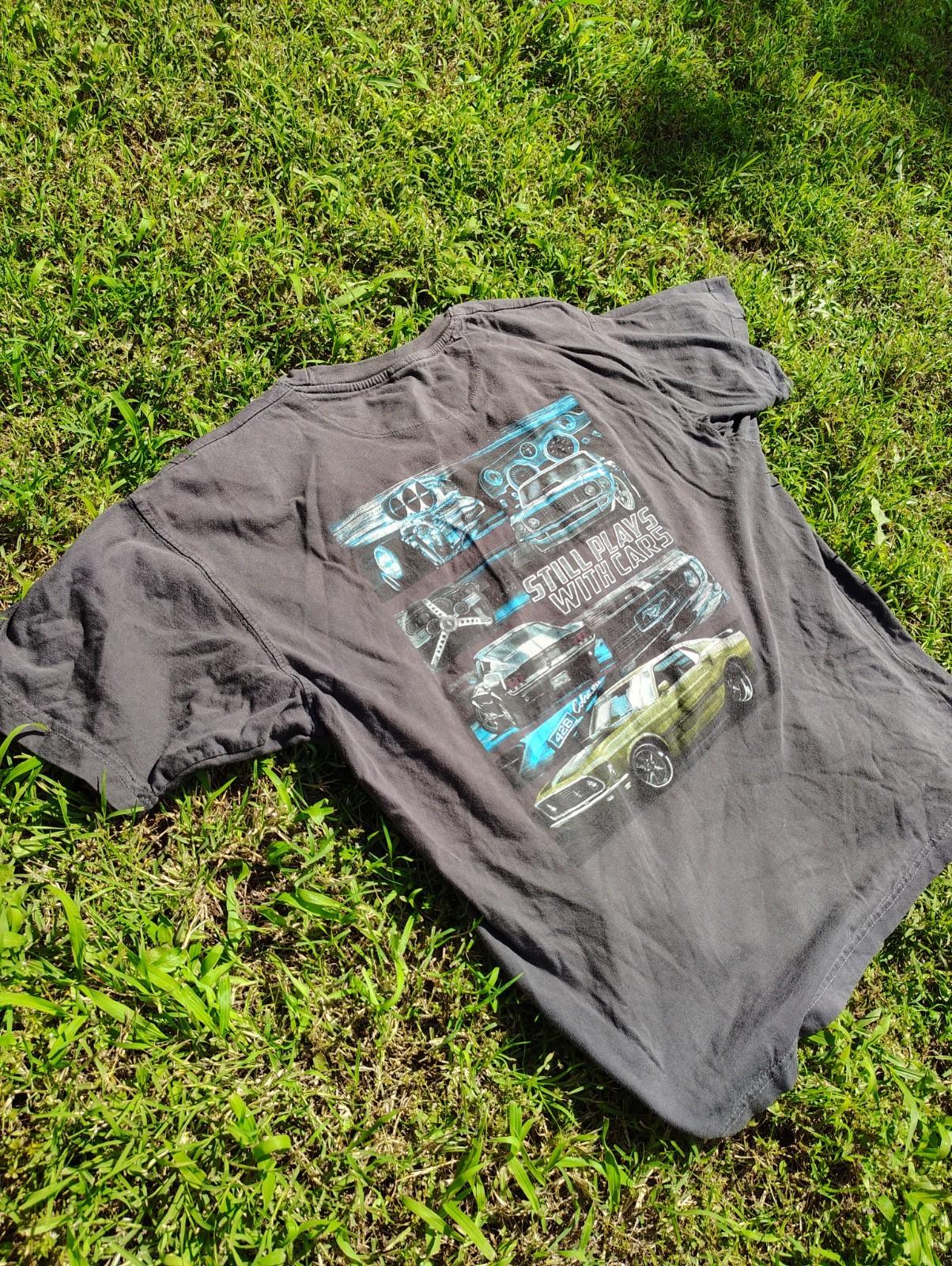 Vintage Ford Mustang T Shirt Men’s Large Black I Still Play With Cars Racing XXXL