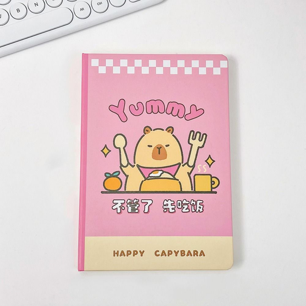 Portable Capybara Notebook A5 Hand Account Book Cute Capybara Memo Pad  Back To School Supplies