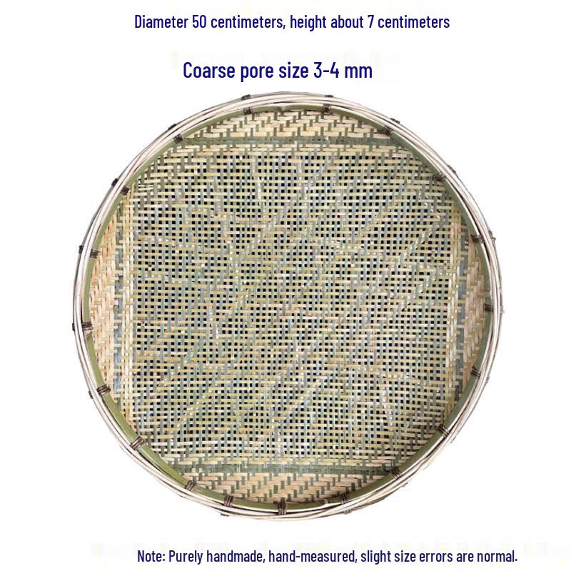 Free Shipping Handmade Bamboo Woven Tray and Drying Basket Set