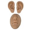 Silicone Ear Model Novice Simulated 3D Nose and Mouth Model Display Prop Teaching Tool for Piercing