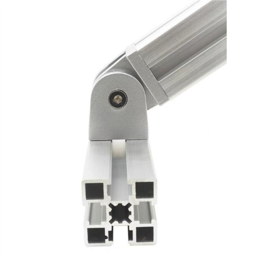 Sliding Base Pivot Joint Connector Right Angle Connector  Industrial Aluminum Profile