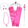 6 Stück/Set Prinzessin Krone Zauberstab Halskette Handschuhe Accessoires Mädchen Schönheitssets