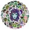 60pcs Snake-haired Banshee Medusa Graffiti Stickers Skateboard Helmet Notebook Guitar Stationery Waterproof PVC Stickers
